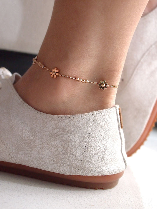 Daisy Flower Anklet